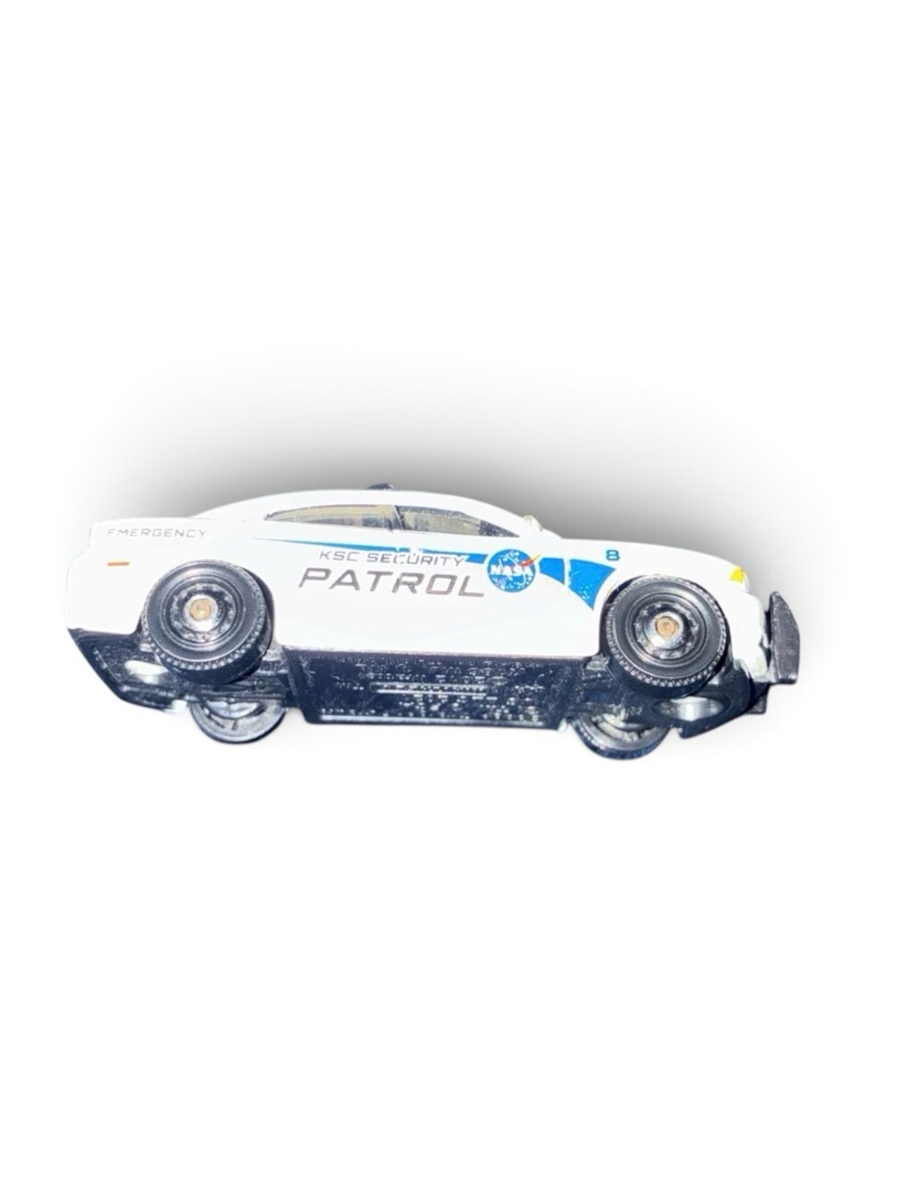 KSC Security Patrol Toy Car - White and Blue Kids Vehicle